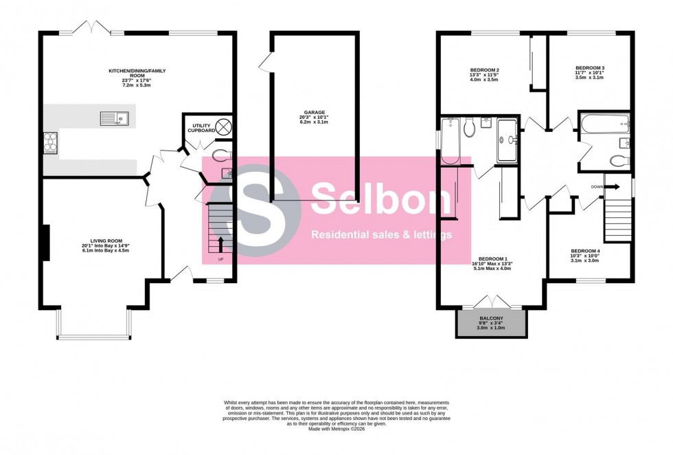 Floorplan for Willowbourne, Fleet
