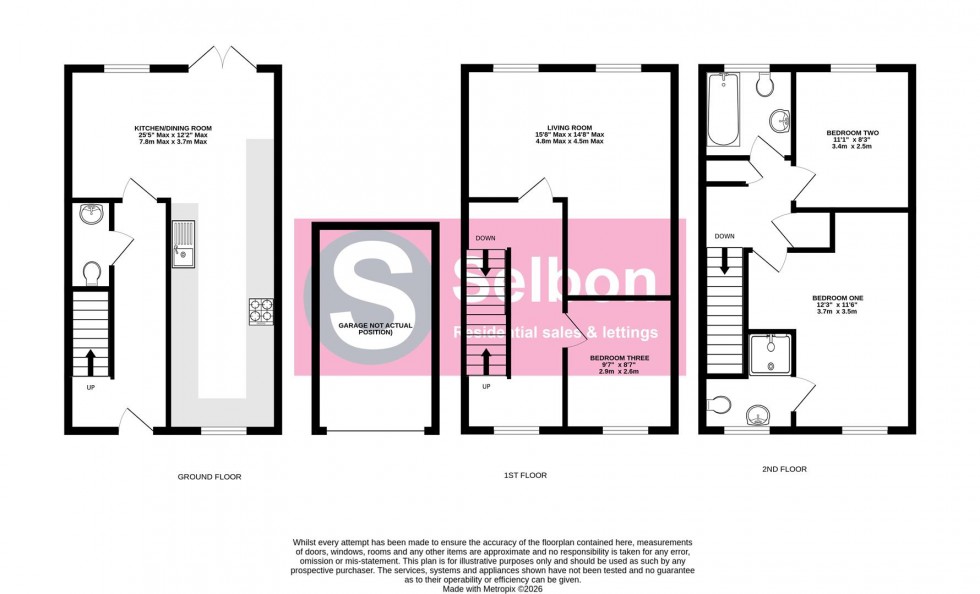 Floorplan for Fawn Drive, Aldershot