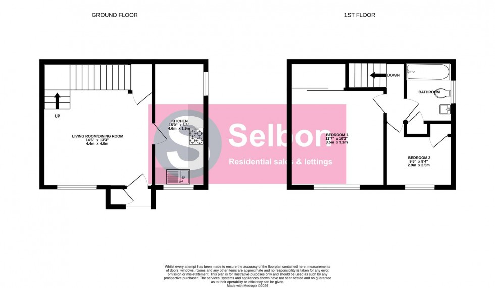 Floorplan for Netherhouse Moor, Church Crookham, Fleet