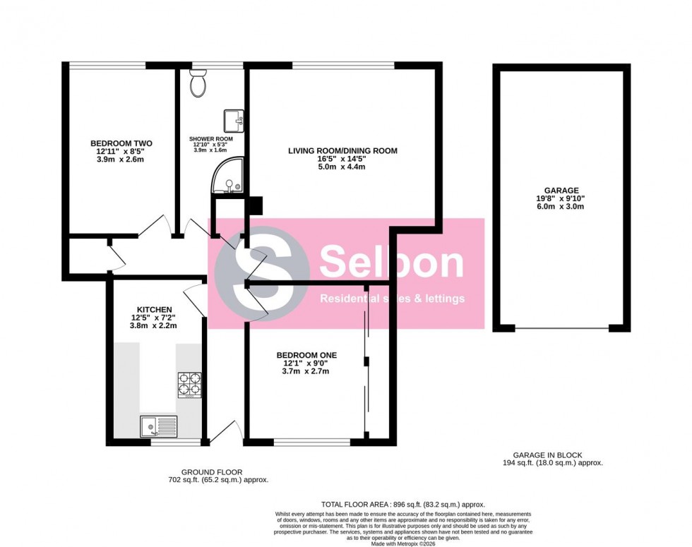 Floorplan for Winchester Street, Farnborough