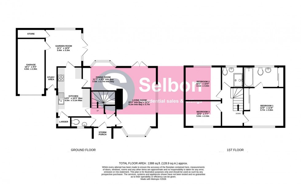 Floorplan for Cypress Drive, Fleet