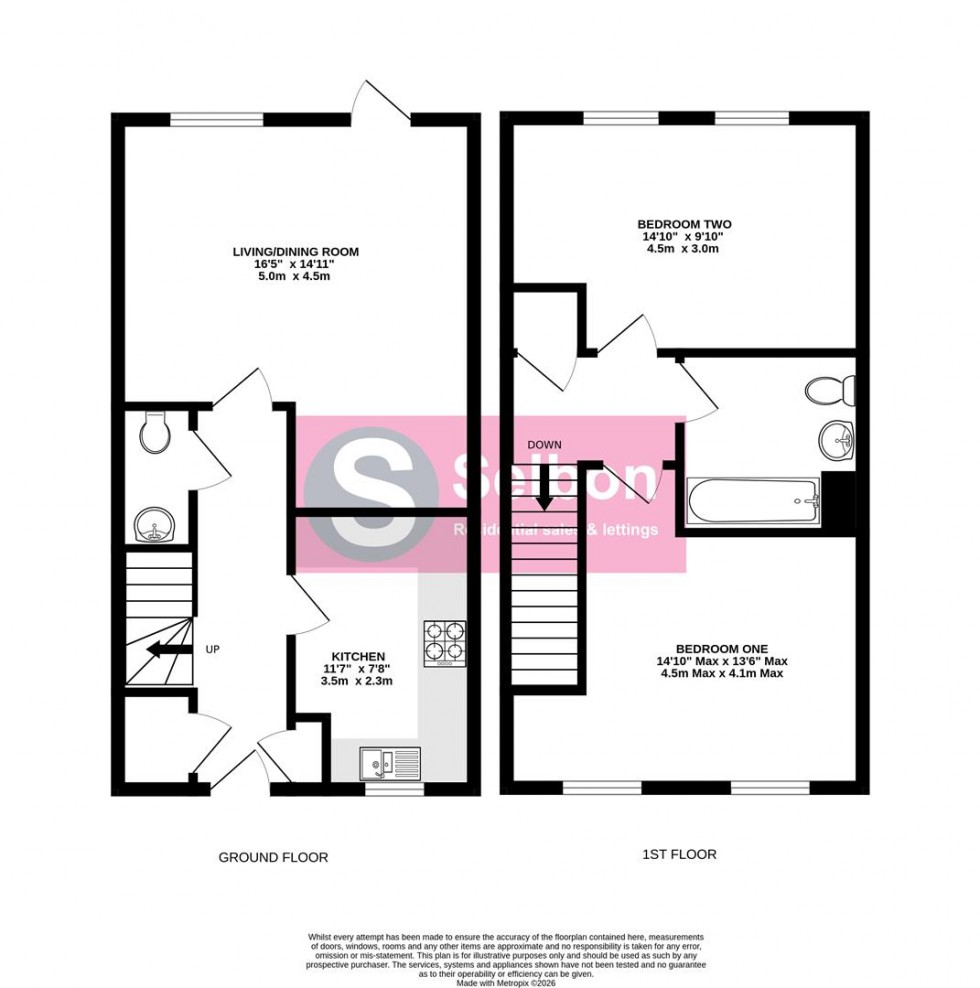 Floorplan for Canada Avenue, Farnborough