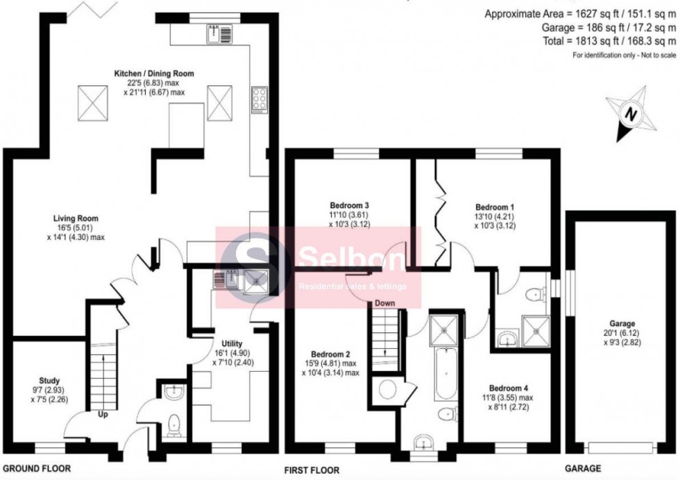 Floorplan for Bufton Field, North Warnborough, Hook