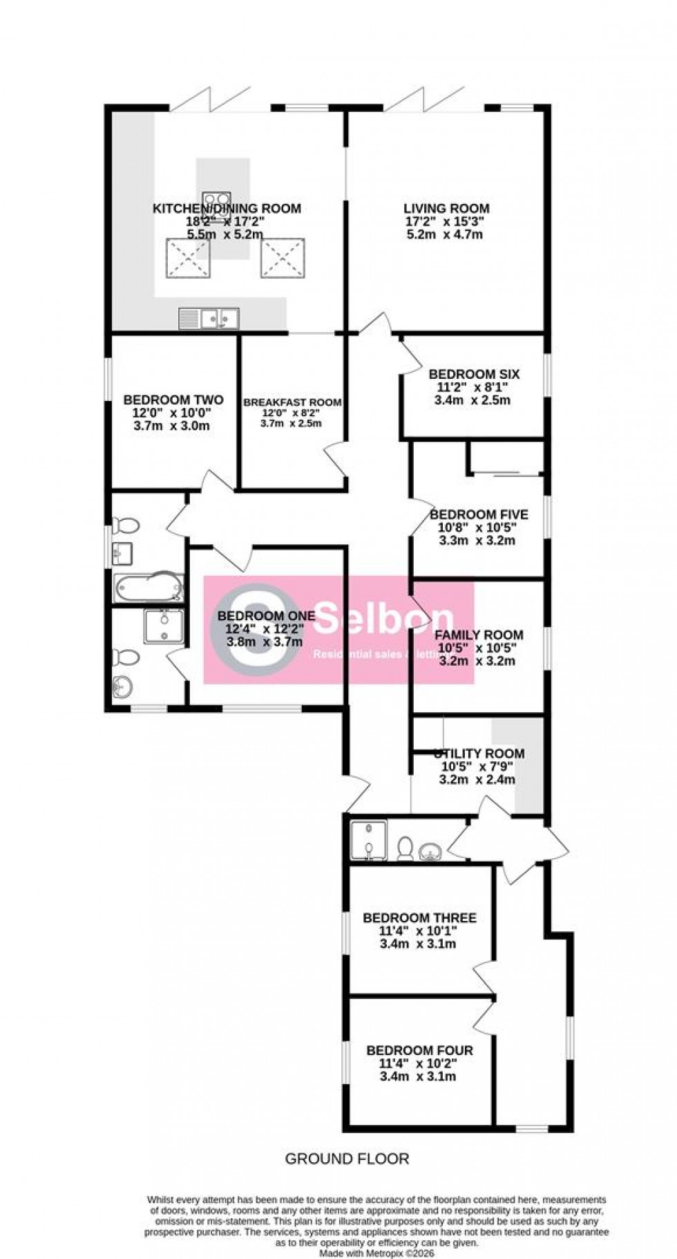 Floorplan for Basingbourne Road, Fleet