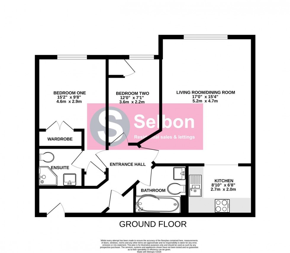 Floorplan for Boundary Road, Farnborough