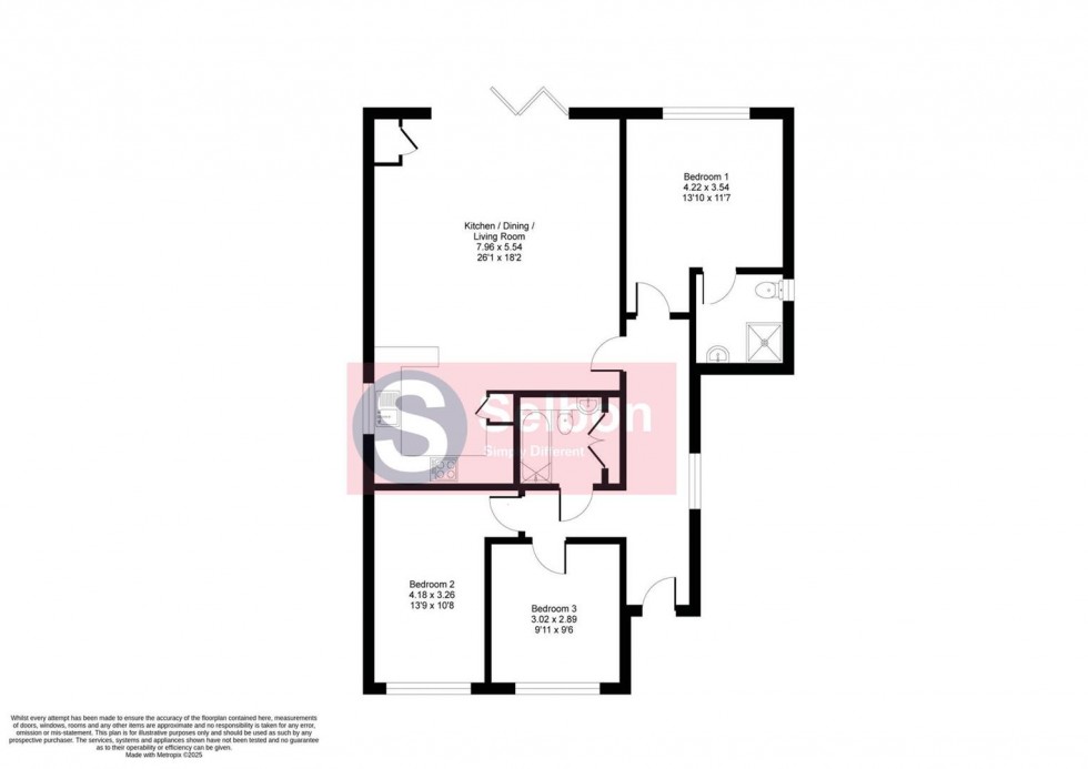 Floorplan for Napier Road, Crowthorne