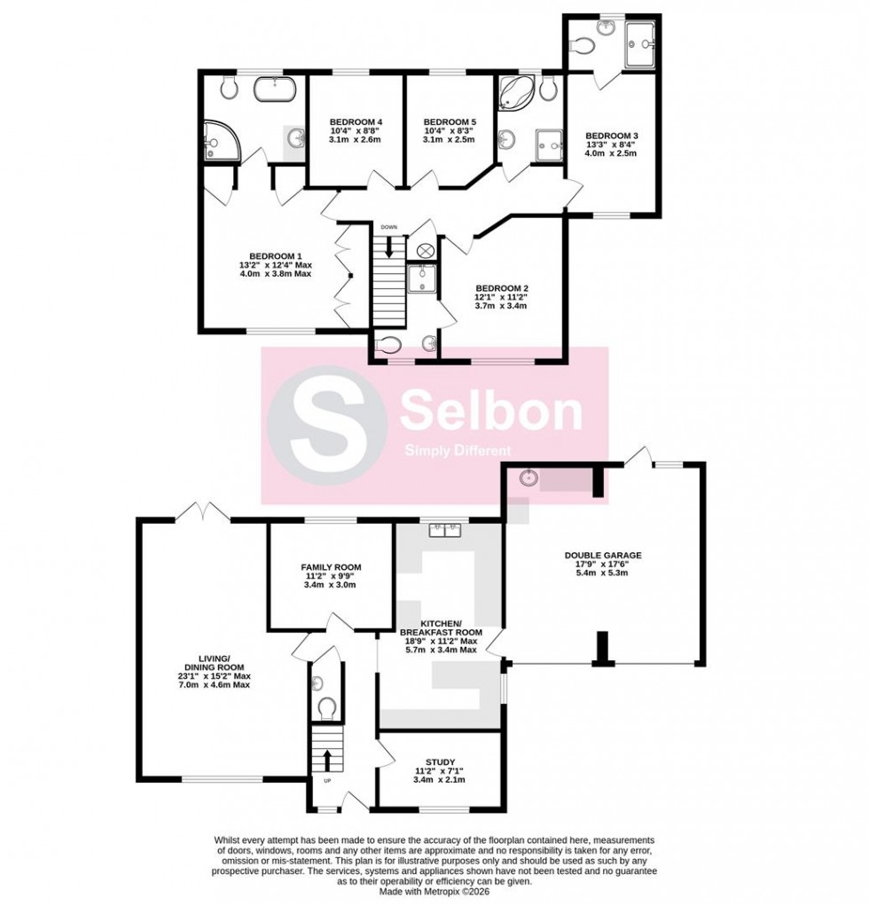 Floorplan for Winchcombe Close, Fleet