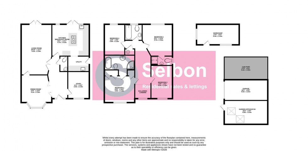Floorplan for Atbara Road, Church Crookham, Fleet