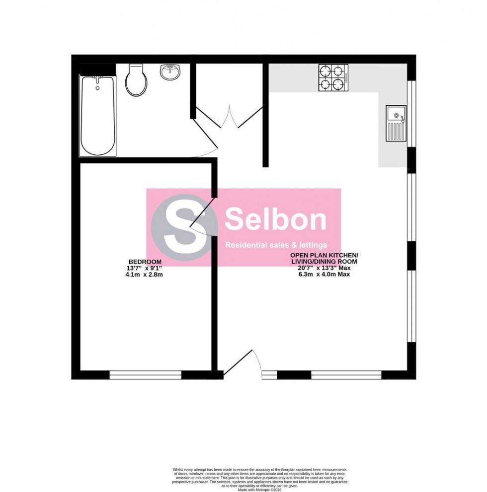 Floorplan for Minley Road, Fleet
