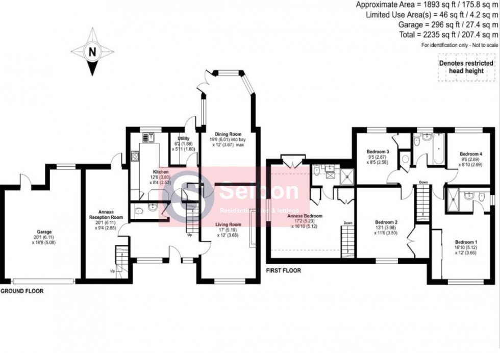 Floorplan for Hawkins Way, Fleet