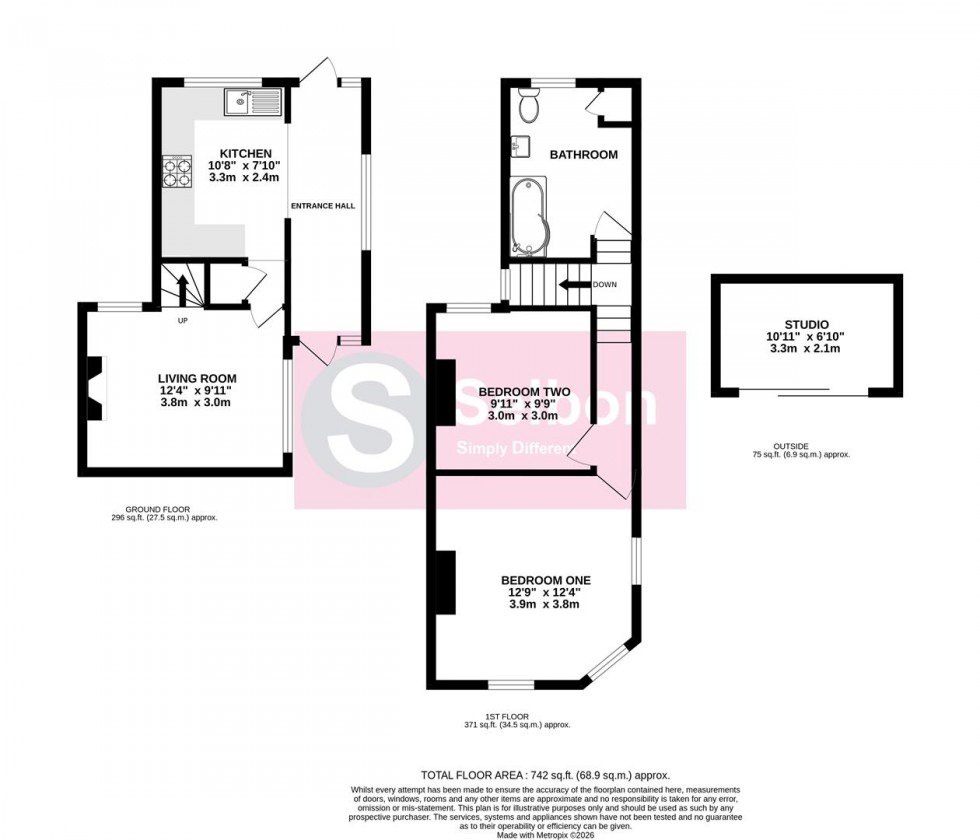 Floorplan for Peabody Road, Farnborough