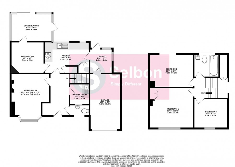 Floorplan for Champion Way, Church Crookham, Fleet