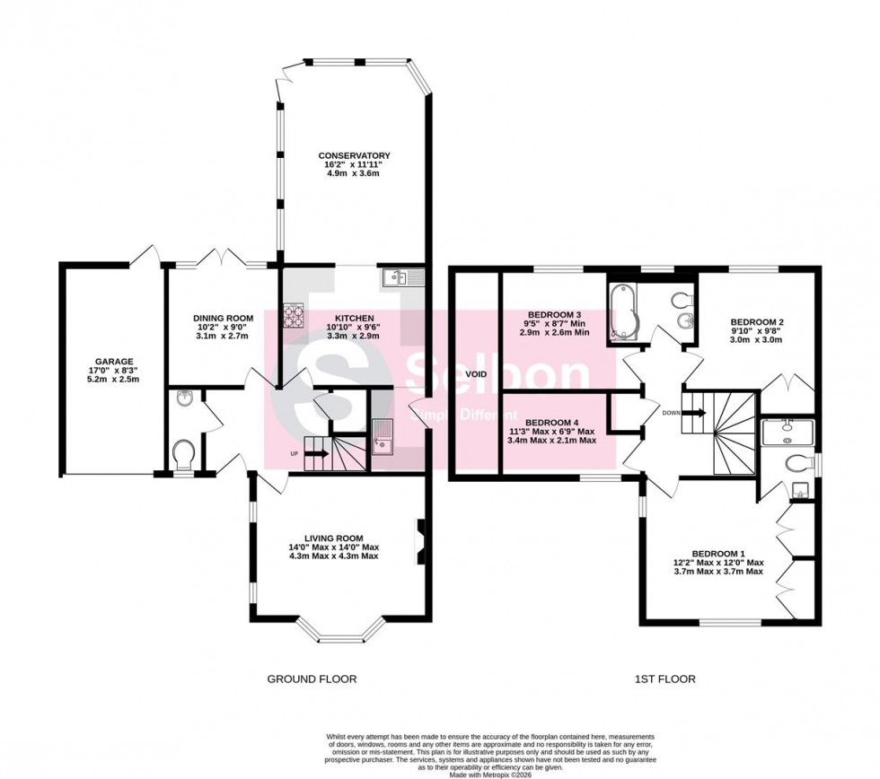 Floorplan for Camus Close, Church Crookham, Fleet