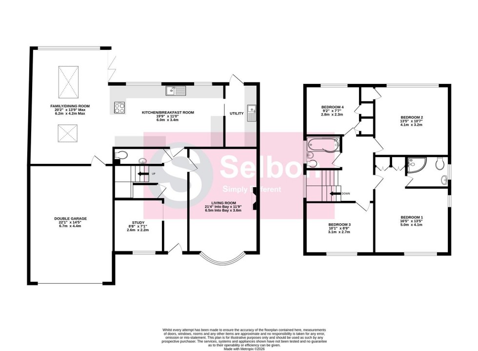 Floorplan for Dinorben Close, Fleet