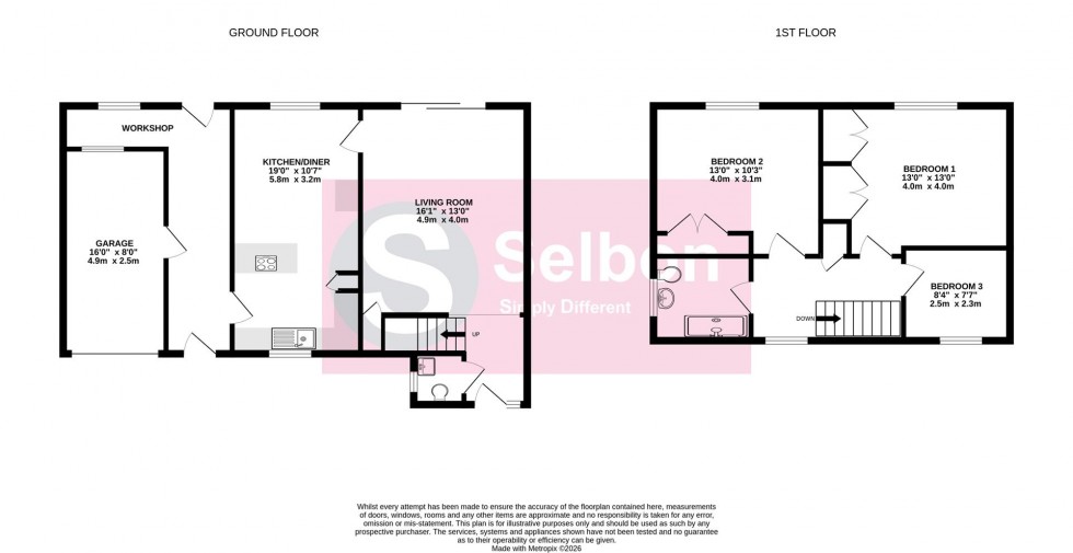 Floorplan for Fir Close, Fleet