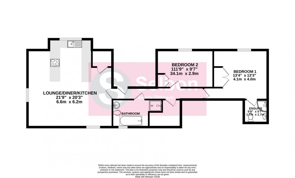 Floorplan for Ancells Road, Fleet
