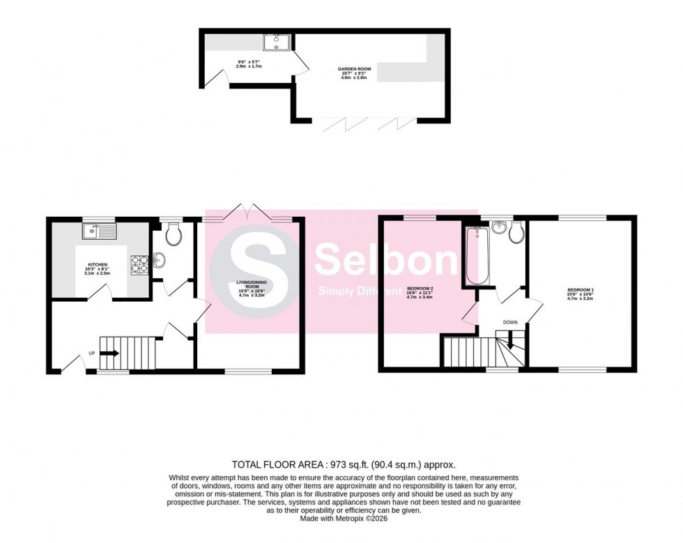 Floorplan for Macintyre Place, Church Crookham, Fleet
