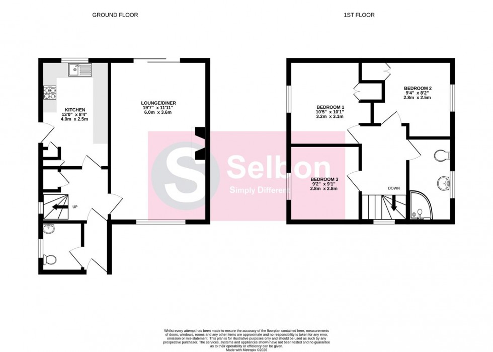 Floorplan for Northfield Road, Church Crookham, Fleet