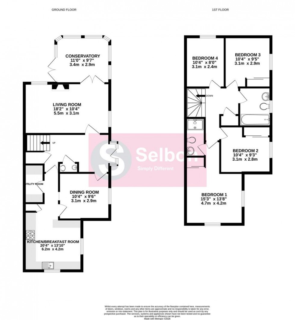 Floorplan for Knight Close, Fleet