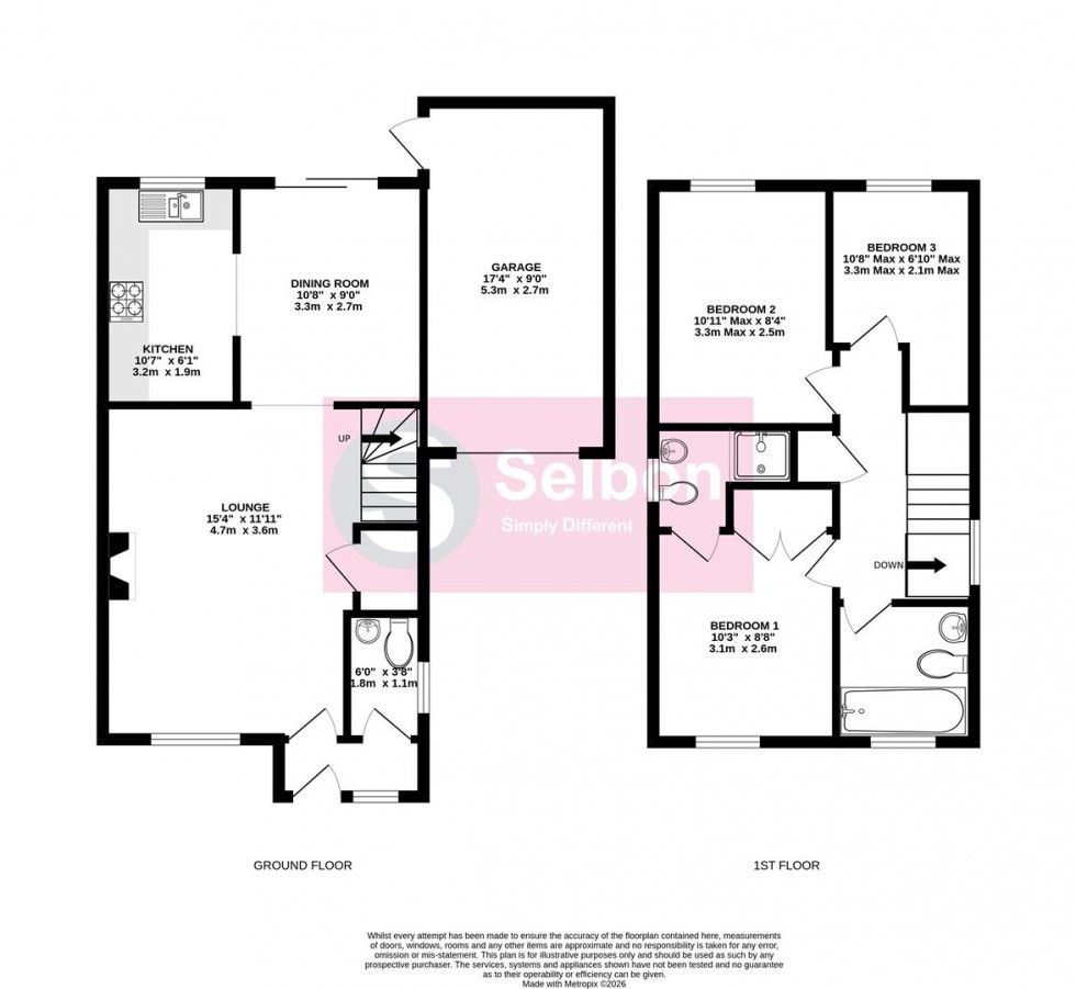 Floorplan for Raygnoldes, Church Crookham, Fleet