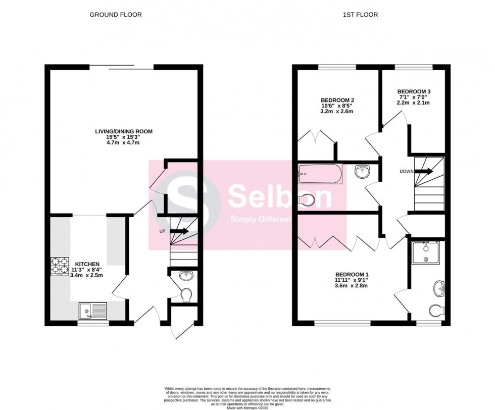 Floorplan for Chertsey Street, Fleet