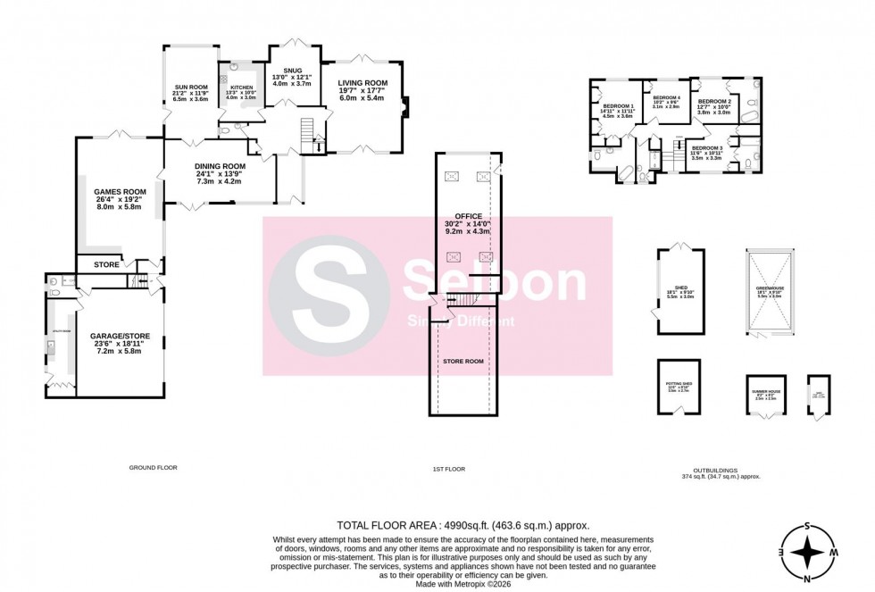 Floorplan for Fleet Hill, Finchampstead, Wokingham