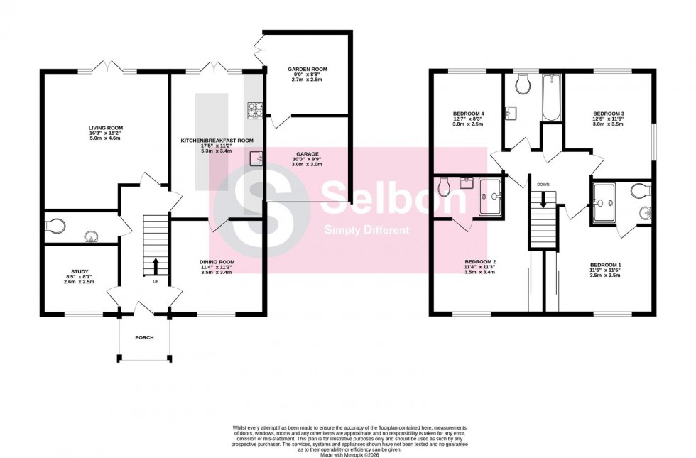 Floorplan for Grant Drive, Fleet